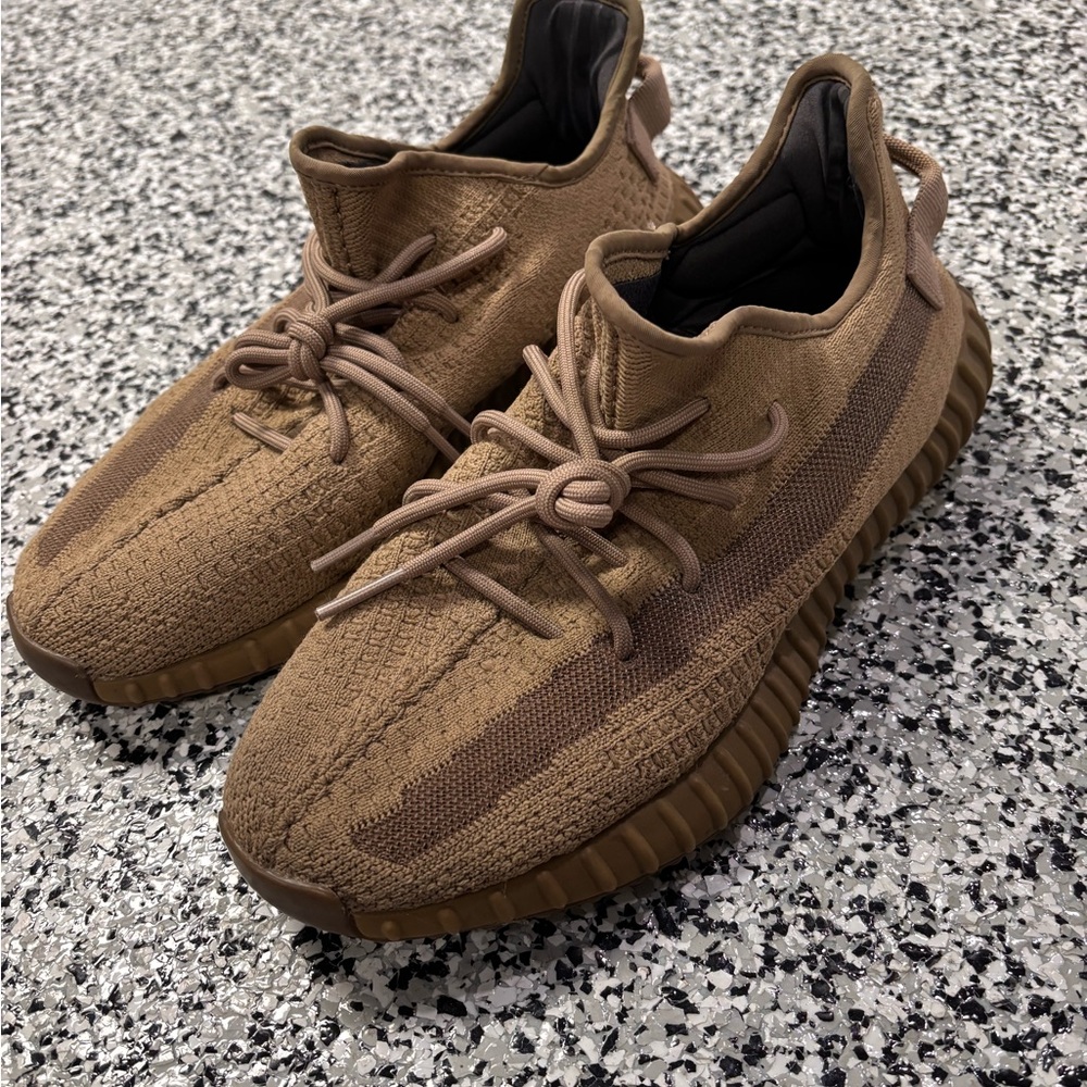 Adidas Yeezy Brown Sneakers with Boost Cushioning